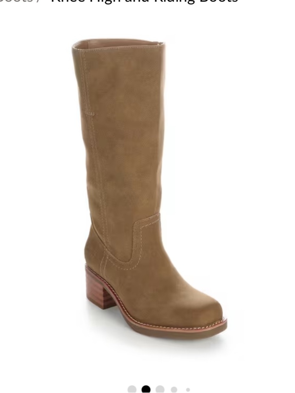 Women’s Frye & Co Miranda Tall Square-Toe Boots in teakwood